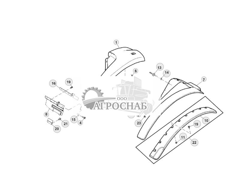 Заднее крыло, с удлинителем, показана левая сторона - ST153104 756.jpg